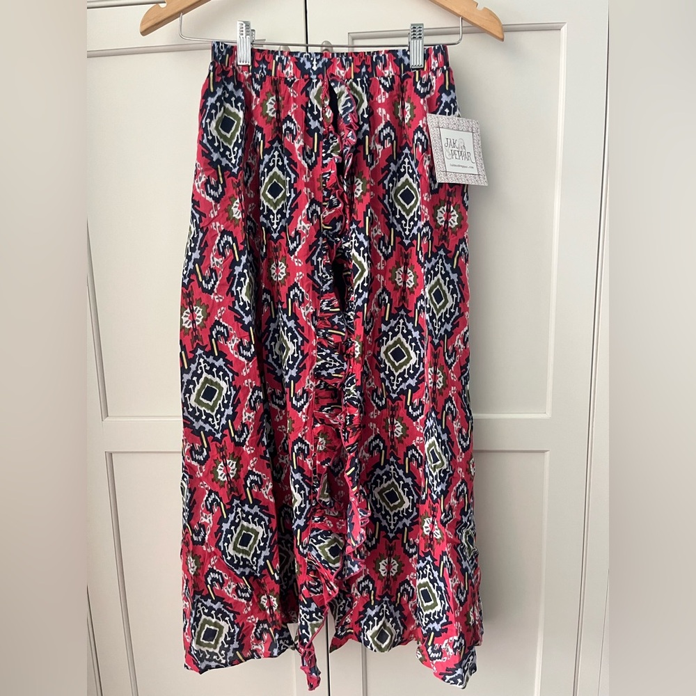 Jak & Peppar girls ruffled skirt over leggings Sz. 12 made in India  NWT